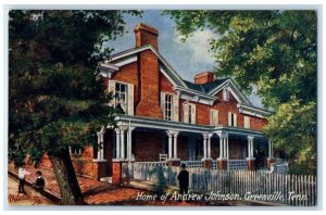 1910 Home Andrew Johnson Greenville Tennessee Raphael Tuck Sons Oilette Postcard