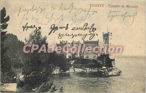 Postcard Old Trieste Castello di Miramar