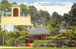 American Legion hut Showing World War I Memorial Florence, South Carolina  