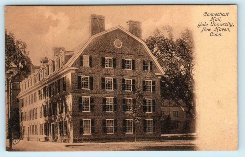 3 Postcards NEW HAVEN, CT ~ Old Campus, Connecticut Hall Yale, Monument c1907