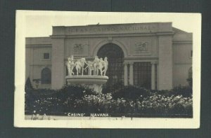 Ca 1936 RPPC Havana Casino Mailed From Haiti