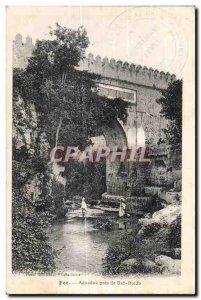 Old Postcard Fez Morocco Aqueduct near Bab Djedb