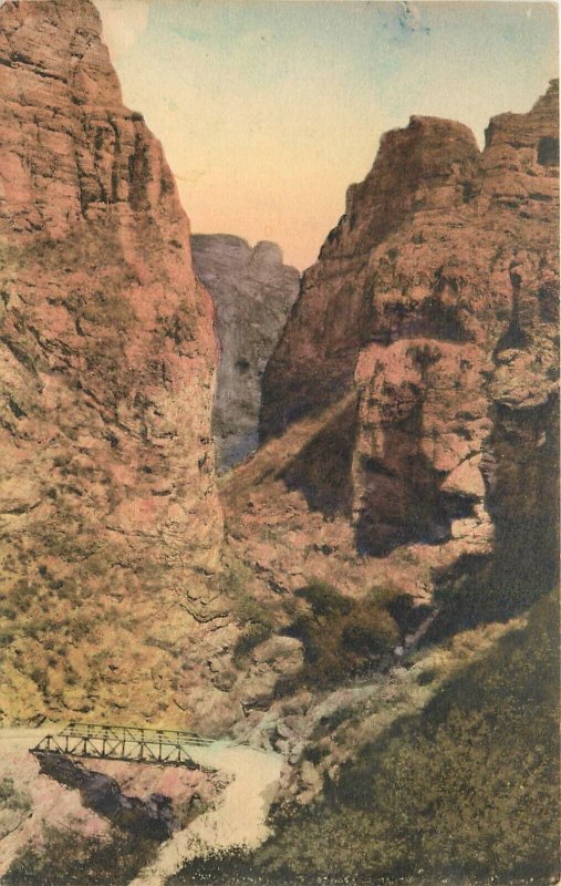 Postcard 1920s Arizona Apache Trail Fish Creek Canyon Albertype AZ24-3997