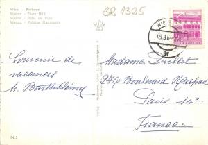 BR1325 Austria Vienna Town Hall