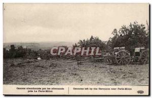 La Ferte Milon - Guns abandoned by the Germans - militaria - Old Postcard
