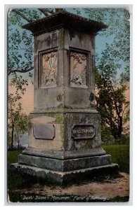 Daniel Boone Monument Frankfort Kentucky KY DB Postcard Y5