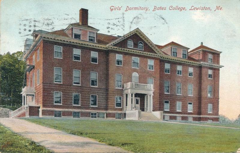 Girl's Dormitory at Bates College - Lewiston, Maine - pm 1909 - DB