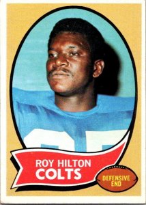 1970 Topps Football Card Roy Hilton Baltimore Colts sk21537