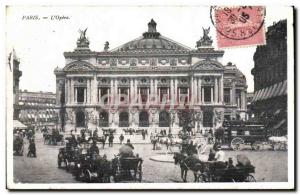 Old Postcard Paris Opera