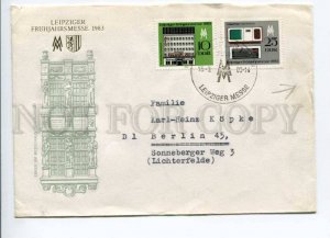 421663 EAST GERMANY GDR 1983 year Leipzig Fair real posted First Day COVER