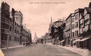 uk13050 high street from queens college oxford real photo uk