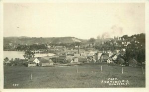 Vermont C-1910 Birdseye Richmond's Hill #157 RPPC Photo Postcard 21-6624