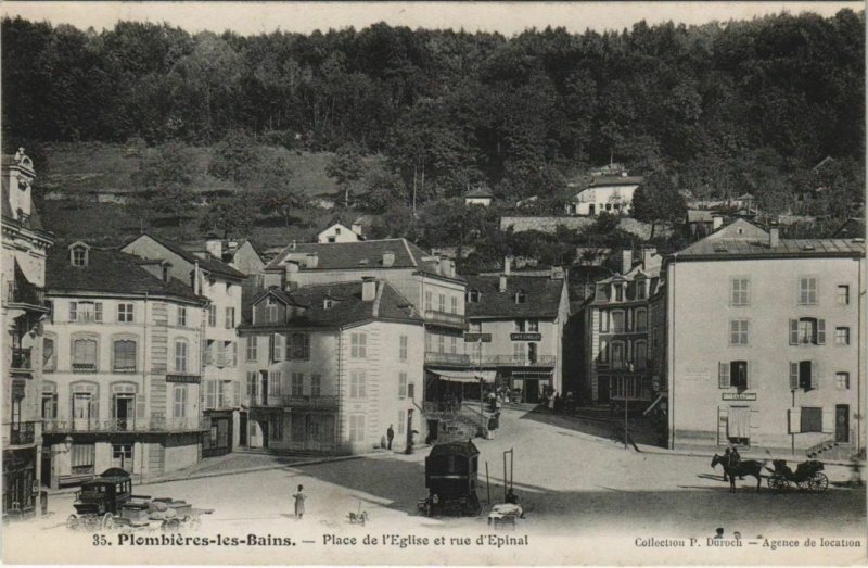 CPA PLOMBIERES-les-BAINS - Place de l'Église (119994)