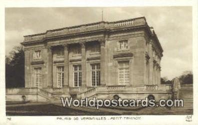 Petit Trianon Palais De Versailles, France, Carte, Unused 