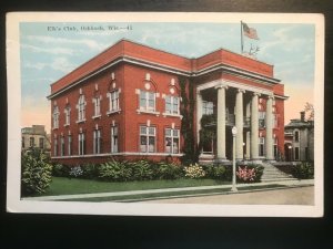Vintage Postcard 1915-1930 Elk's Club Oshkosh Wisconsin (WI)
