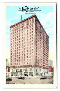 Postcard The Kentucky Hotel Louisville Ky. Kentucky Antique Automobiles