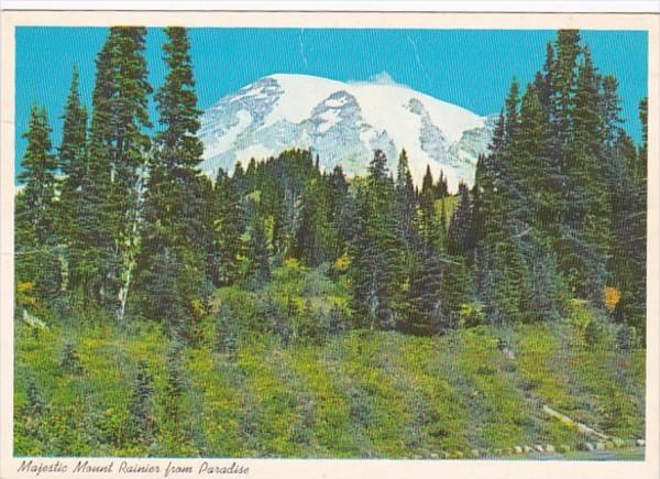 Washington Mount Rainier National Park September View From Paradise Inn