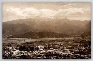 Mexico Volcan Ixtaccihuatl Real Photo Postcard C35