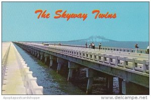 Famous Sunshine Skyway Twin Spans Pinellas Park Florida