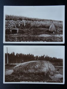 Scotland Collection x 2 CULLODEN MOOR - Old RP Postcard by N.W.F. & Co. Ness S.