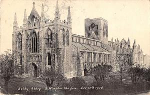 BR80647 selby abbey s w after the fire  uk