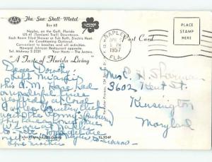 Pre-1980 SEASHELL MOTEL Naples Florida FL M4802