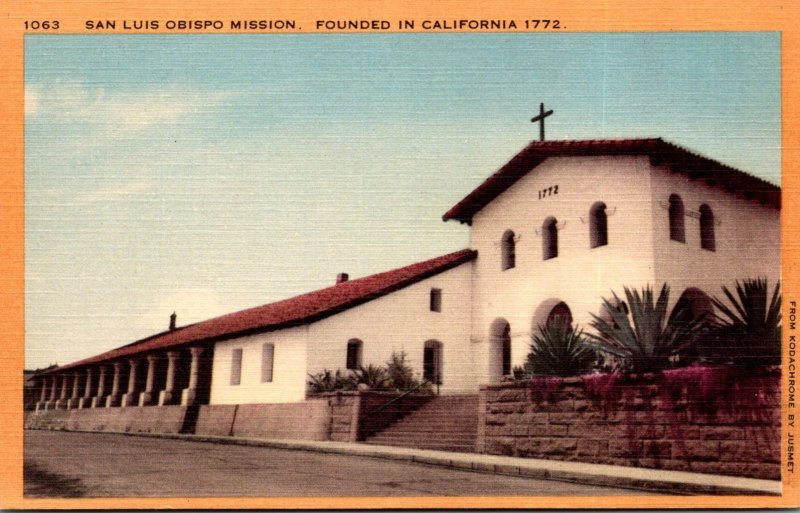 California San Luis Obispo Mission Founded 1772