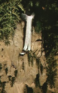 Vintage Postcard Tower Fall On Tower Creek Near Yellowstone River Park Wyoming