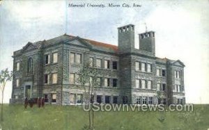 Memorial University - Mason City, Iowa IA  