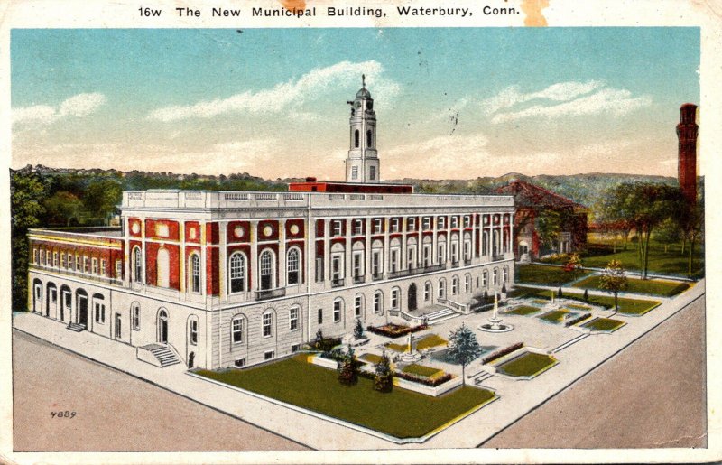 Connecticut Waterbury The New Municipal Building 1918