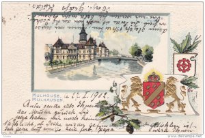 MULHOUSE, Haut-Rhin, France, PU-1902; Mulhausen, Coat Of Arms