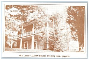 c1940 Clisby Austin House Exterior Civil War Home Tunnel Hill Georgia Postcard