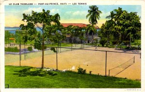 Haiti, Port-Au-Prince - Play tennis at the Le Club Thorland - in 1937