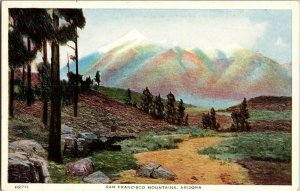 View of San Francisco Mountains, AZ Vintage Postcard H79