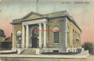 MA, Webster, Massachusetts, Post Office Building, Exterior View, Albertype