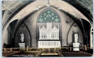 PALMER, Massachusetts  MA    Interior CATHOLIC CHURCH  ca 1910s  Postcard