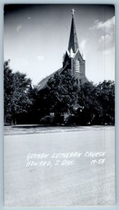 Howard South Dakota SD Postcard RPPC Photo Germany Lutheran Church c1940's