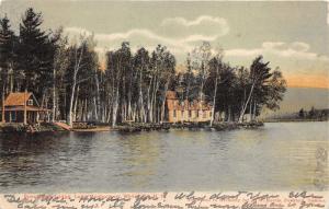 Whitefield New Hampshire~Spauldings Lodge on Lake Montgomery~1906 Postcard