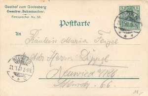Germany gruss aus Bad Godesberg Bonn Gasthof Geschw. Schumacher 1901