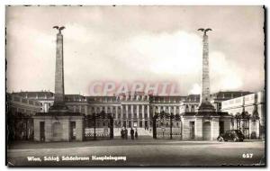 Old Postcard Wien Schonbrunn Haupteingang