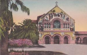California Stanford University Memorial Church Handcolored Albertype