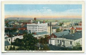 Panorama Business District Hagerstown Maryland 1920s postcard