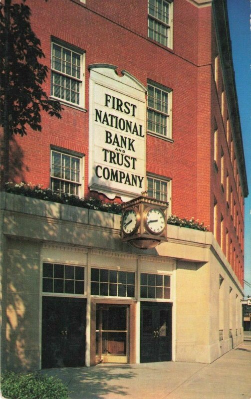 Postcard First National Bank Evanston Illinois