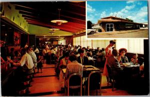 Town n County Cafe, Sioux Falls SD Multi View Vintage Postcard O22