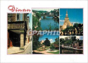 Modern Postcard Dinan Cotes d'Armor Cite medievale various Views of the city ...