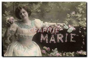 Old Postcard Fantaisie Marie Surname