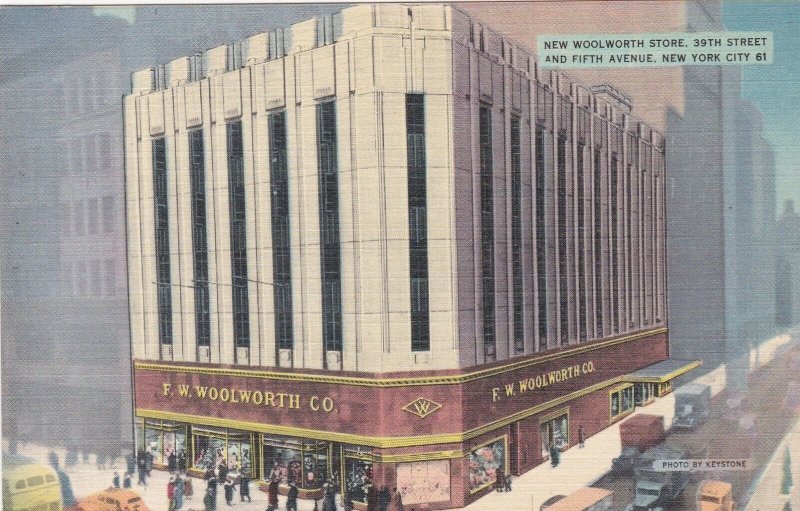 New York City F W Woolworth Company Store 39th Street & Fifth Avenue sk7417