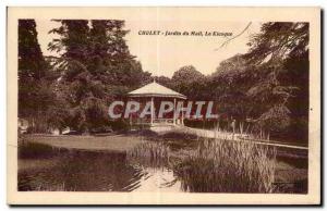 Old Postcard Cholet garden Mail Kiosk