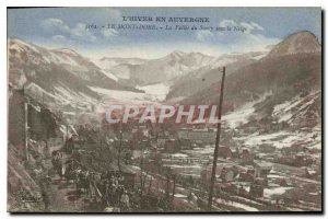 Old Postcard Winter in Auvergne Mont Dore Sancy the Valley in the Snow