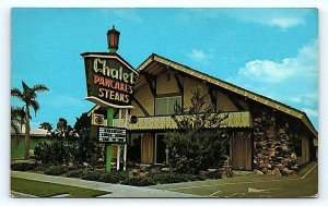 ANAHEIM, CA  ~ Roadside CHALET PANCAKE HOUSE c1960s Orange County  Postcard